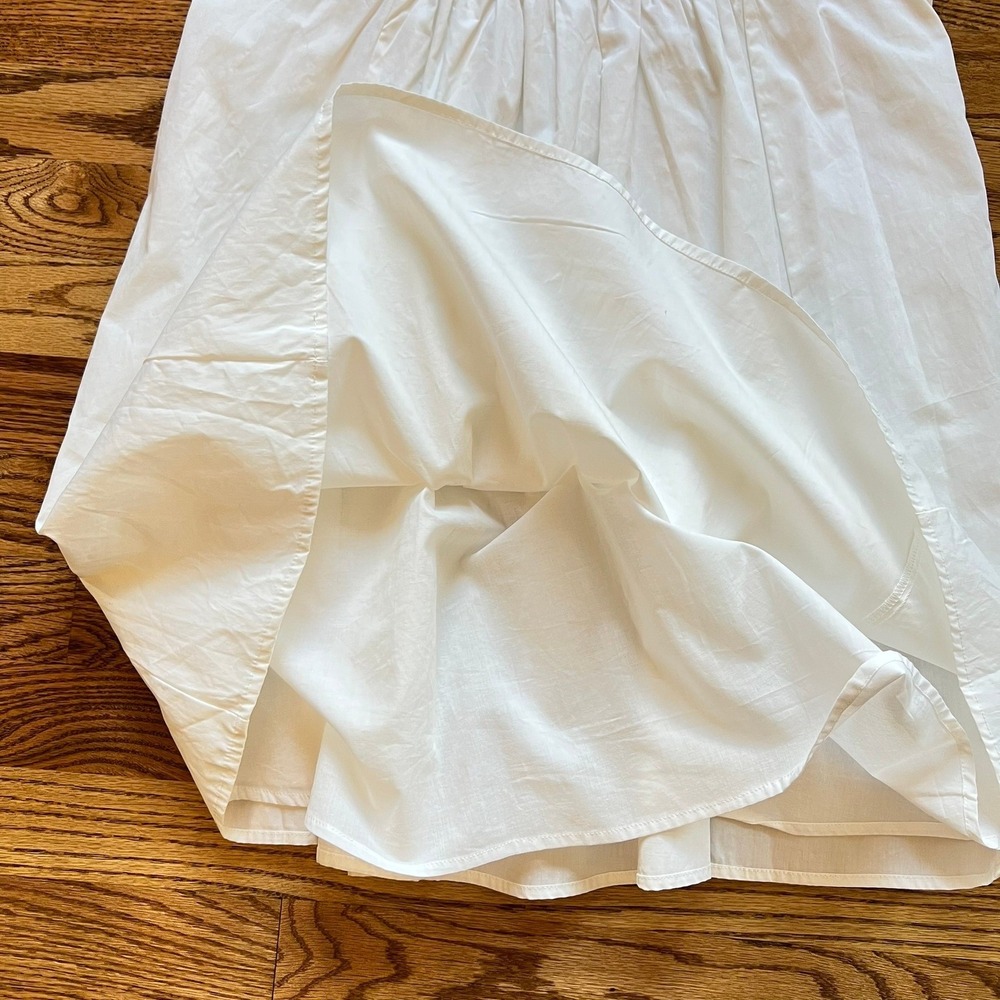 Draper James NWT 100% Cotton White Puff Sleeve Smocked Mini Dress Sz. Small - Picture 5 of 10